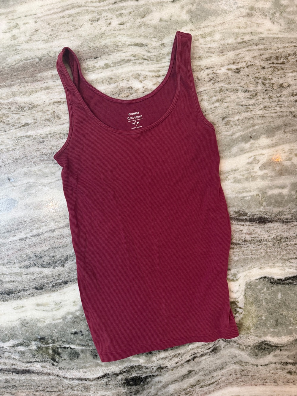 Old Navy Women's Ribbed Tank Top - Burgundy